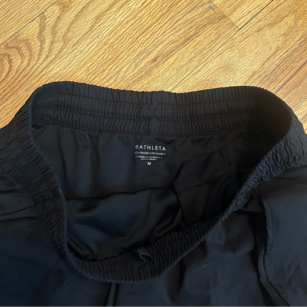 Athleta Mesh Racer 4”Women's Shorts - Black - Picture 5 of 11